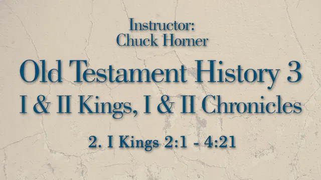 Old Testament History 3: Lesson 2