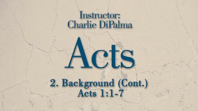 Acts: Lesson 2