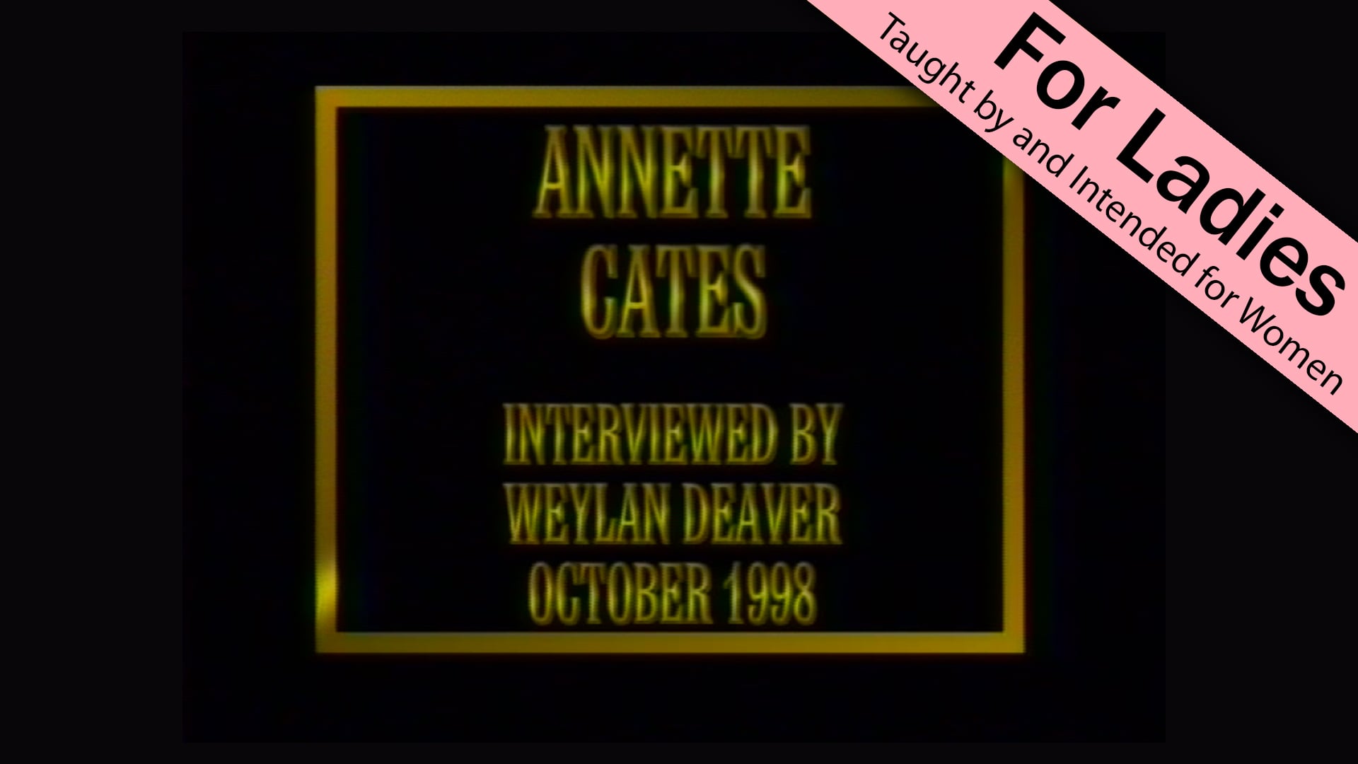 Interviews with Christian Women: Annette Cates