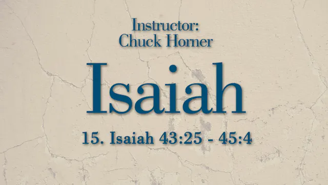 Isaiah: Lesson 15