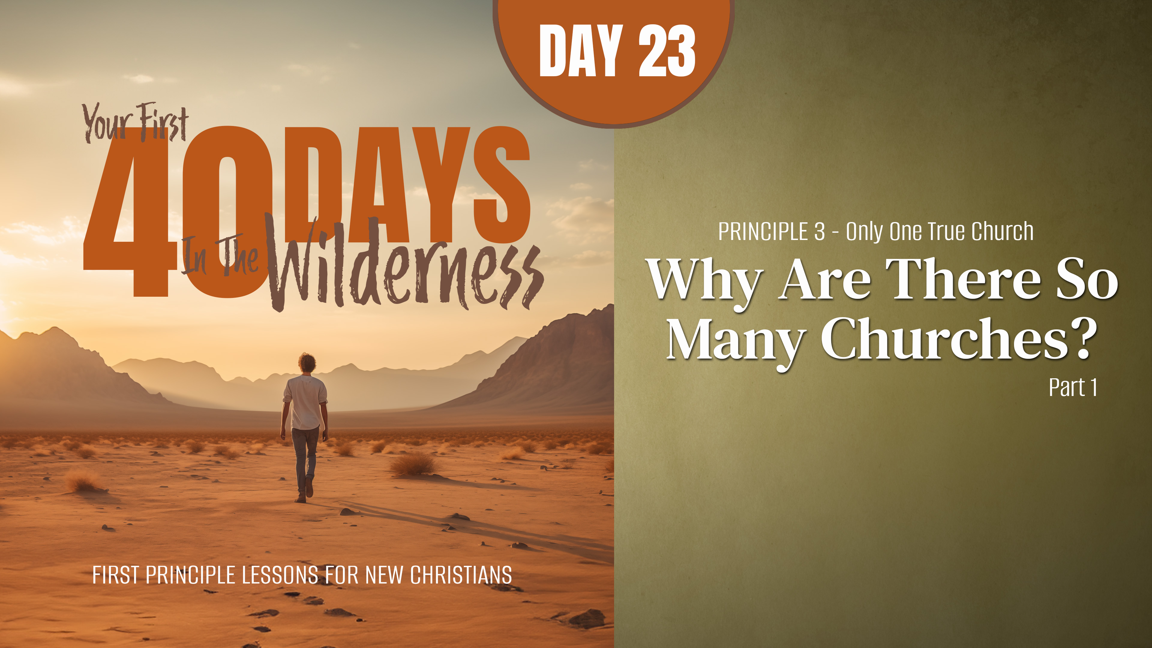 Day 23: Why Are There So Many Churches? (Part 1)