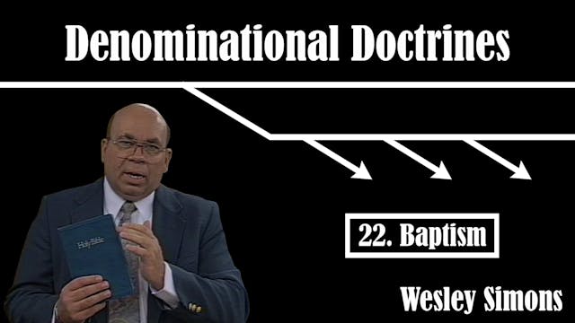 22. Baptism | Denominational Doctrines