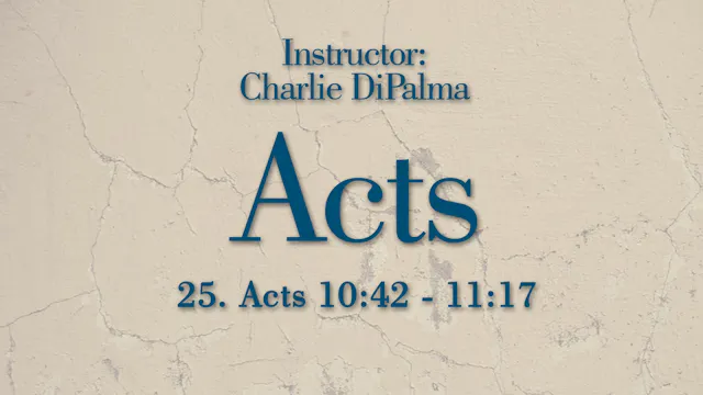 Acts: Lesson 25