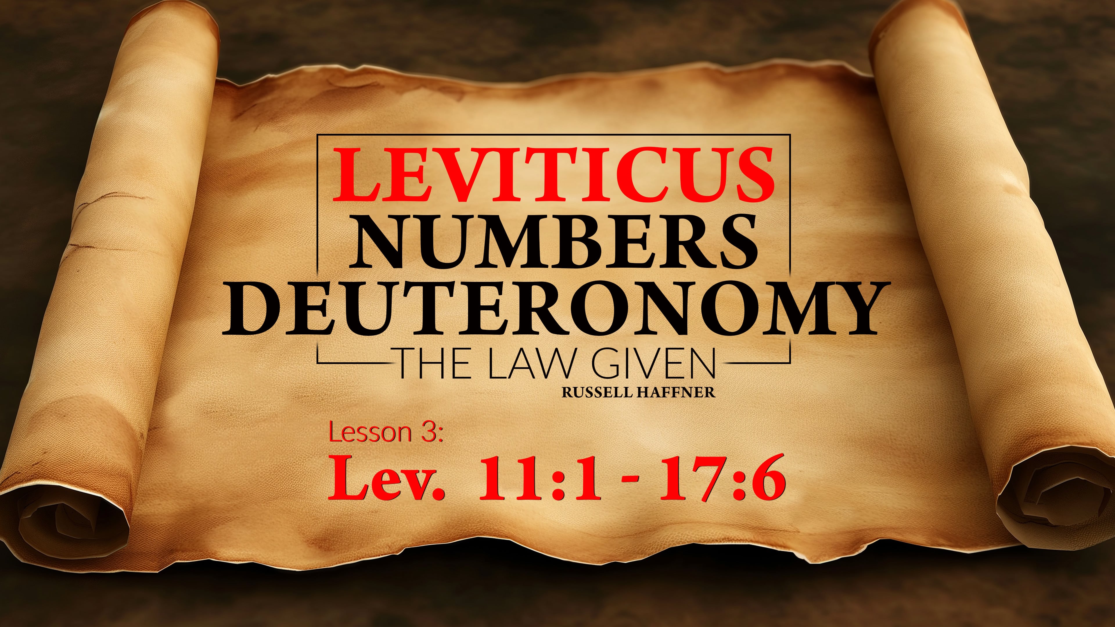 Lesson 3 | Leviticus, Numbers, Deuteronomy