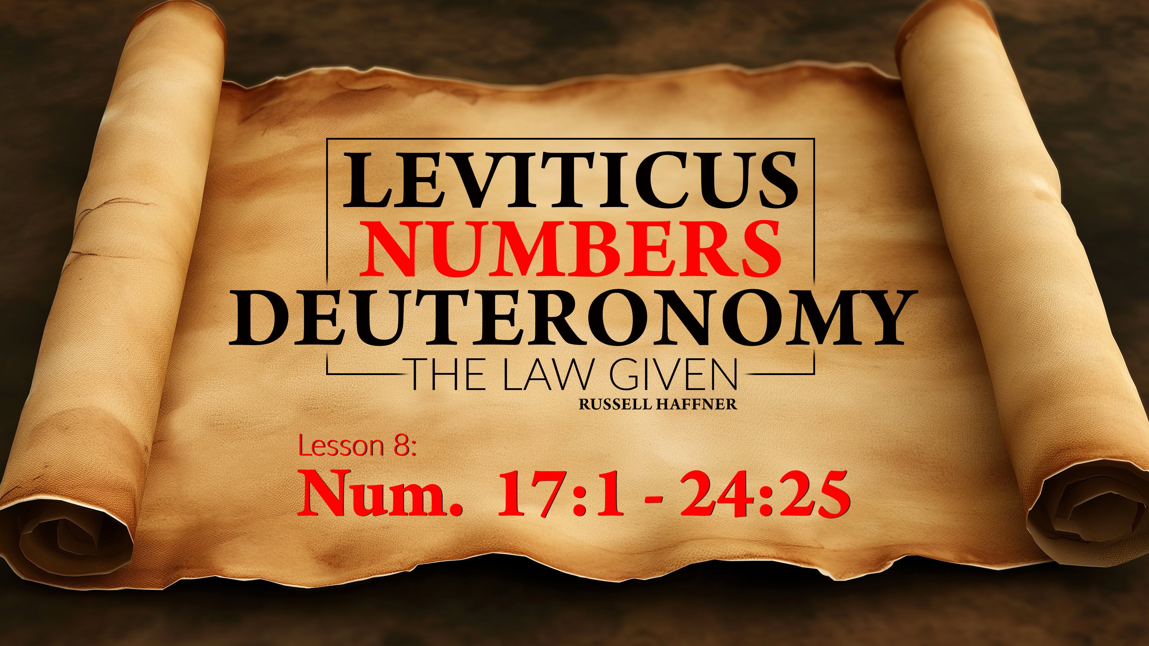 Lesson 8 | Leviticus, Numbers, Deuteronomy