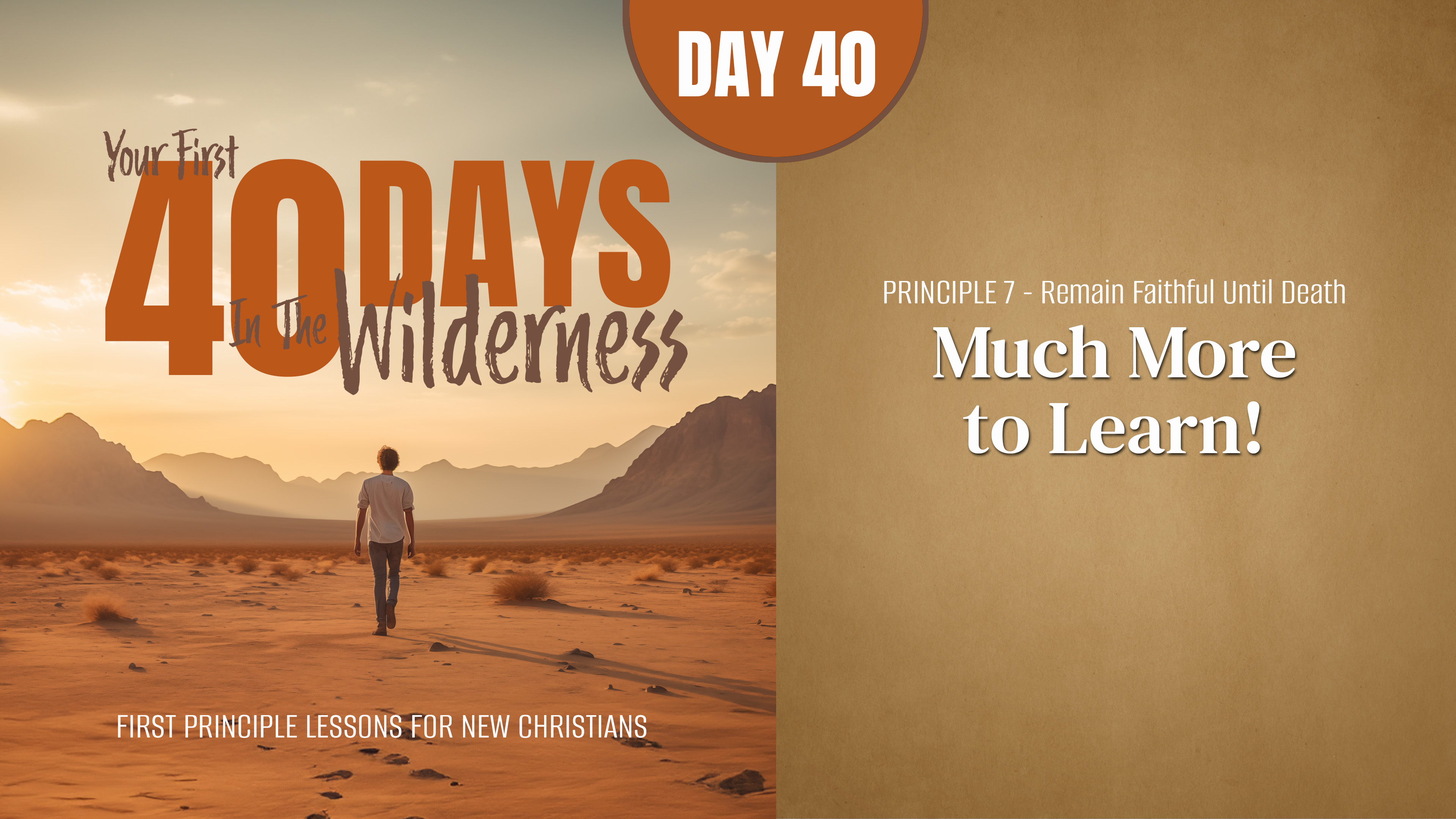 Day 40: Much More to Learn!