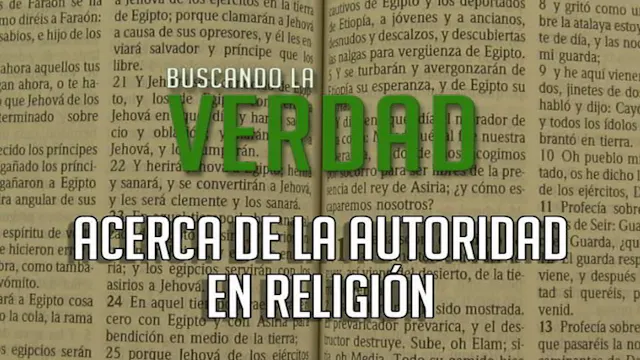 Acerca de la Autoridad en Religion  |...