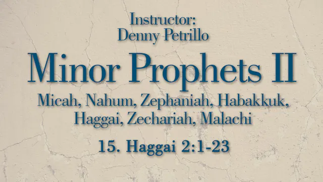 Minor Prophets 2: Lesson 15