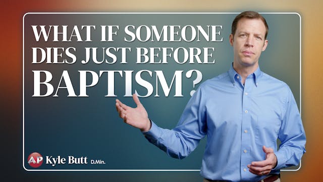 What If Someone Dies Before Baptism?