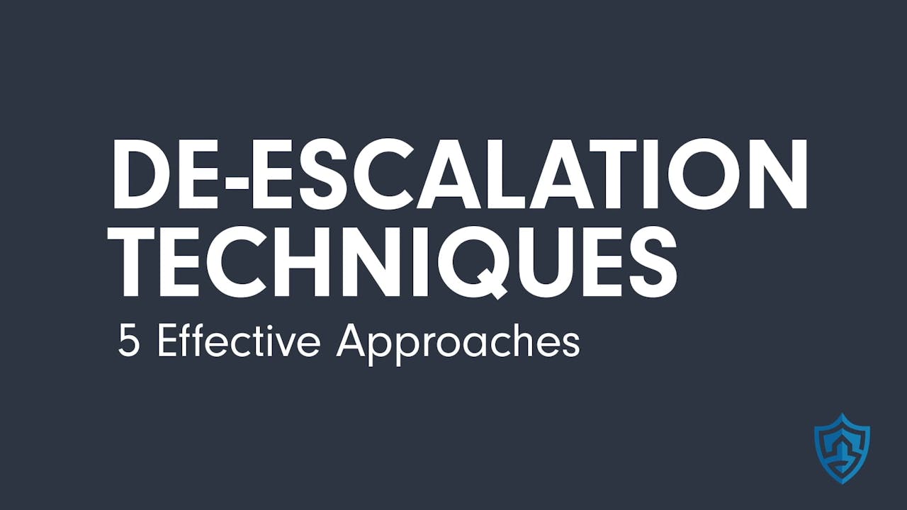 DeEscalation Techniques 5 Effective Approaches (532) Verbal De
