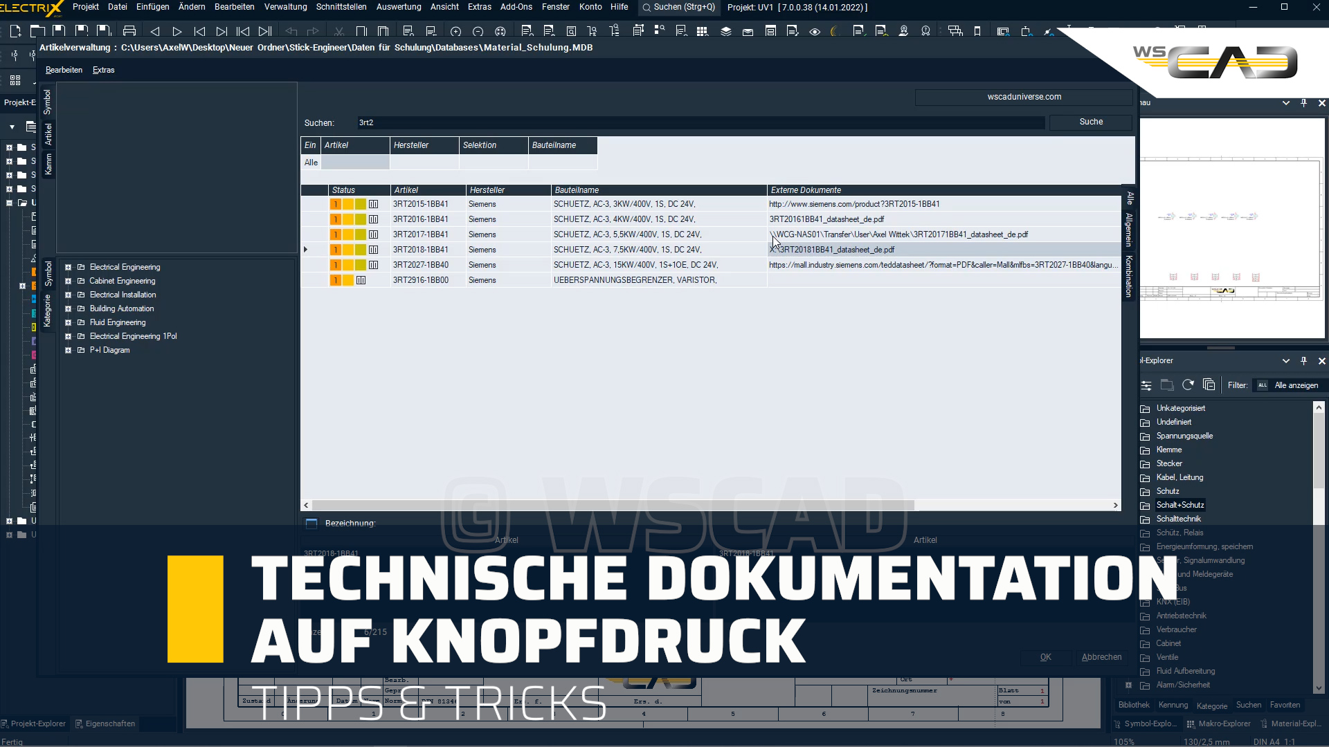 Technische Dokumentation auf Knopfdruck