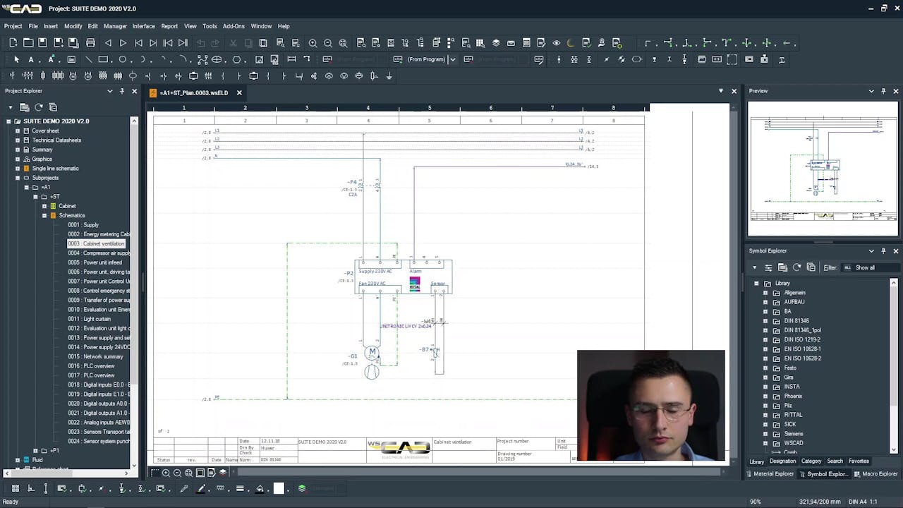 1.4 User Interface - Drawing area - WSCADEMY