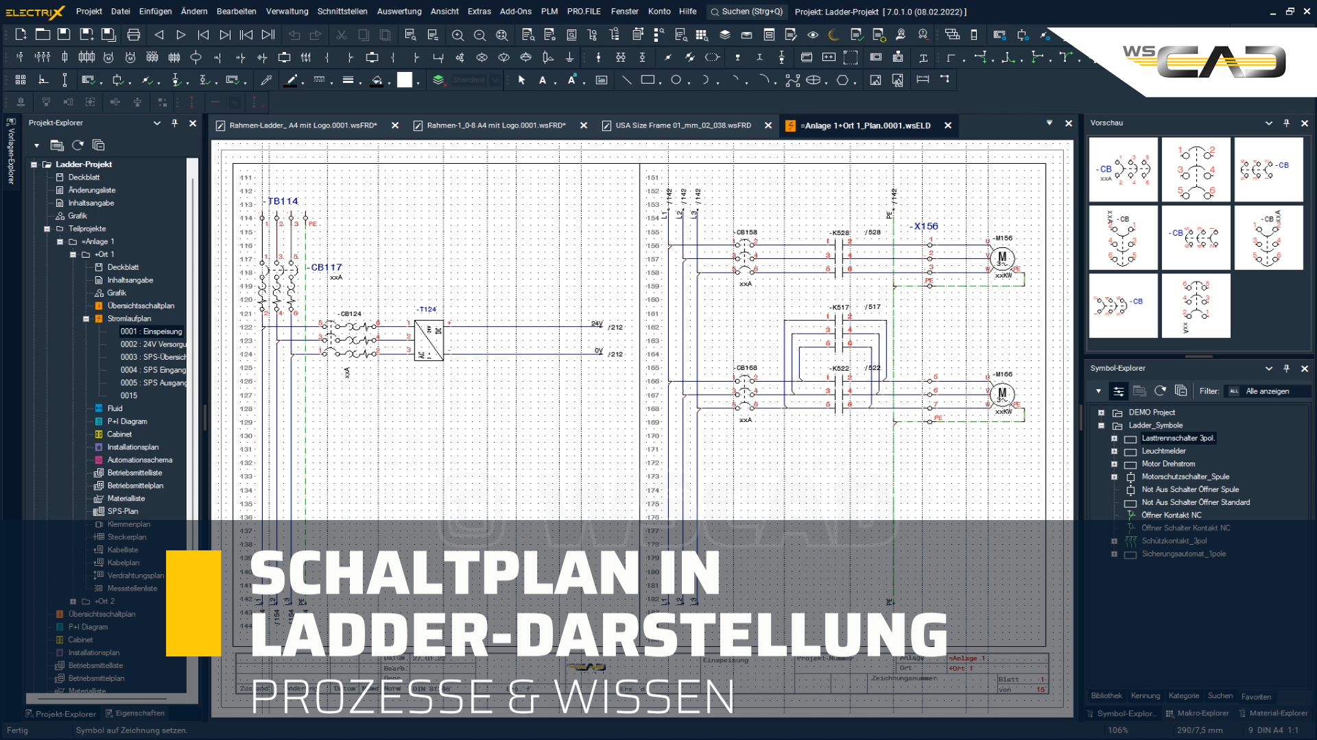 Schaltplan in Ladder-Darstellung