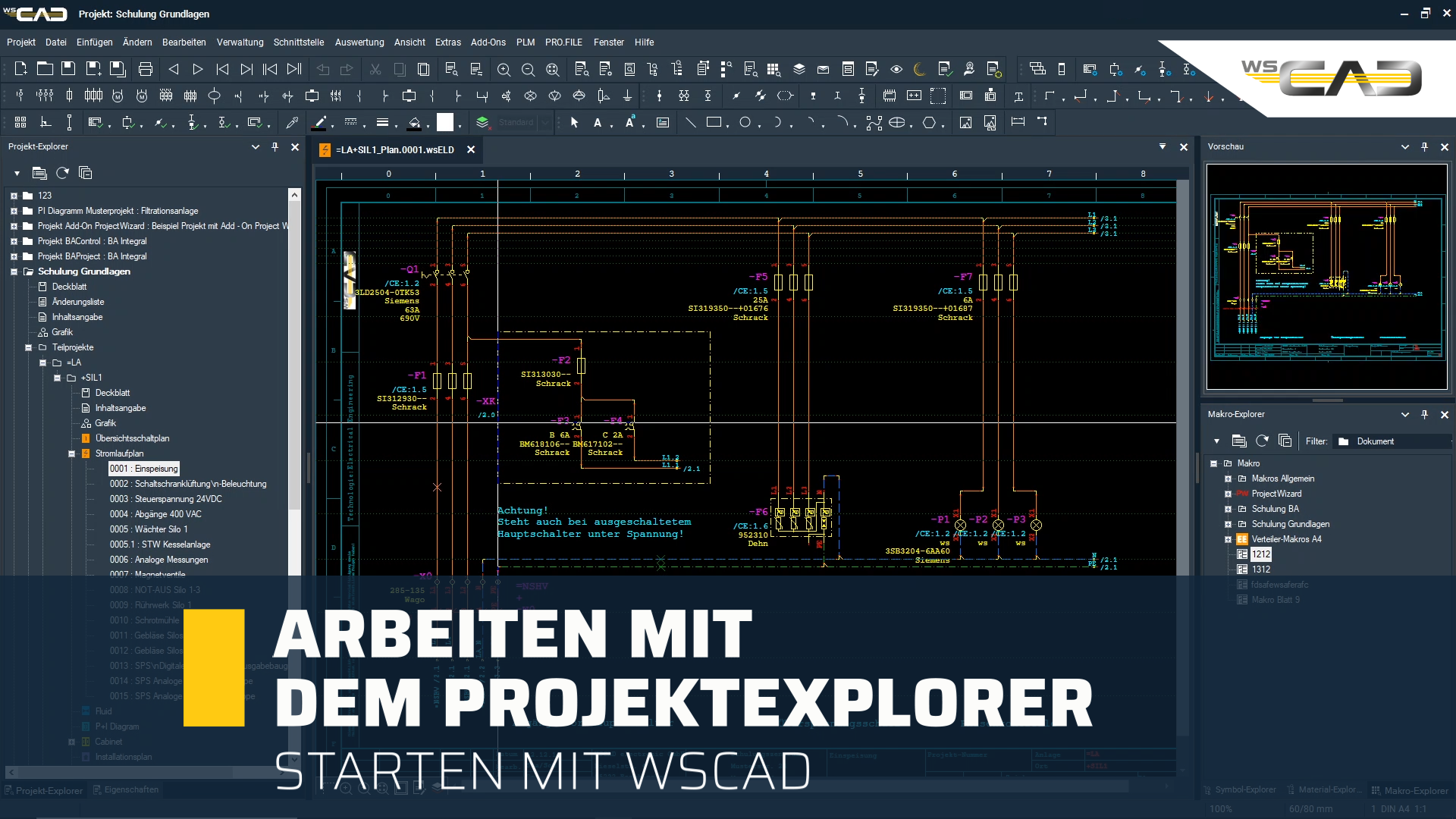 Arbeiten mit dem Projekt-Explorer