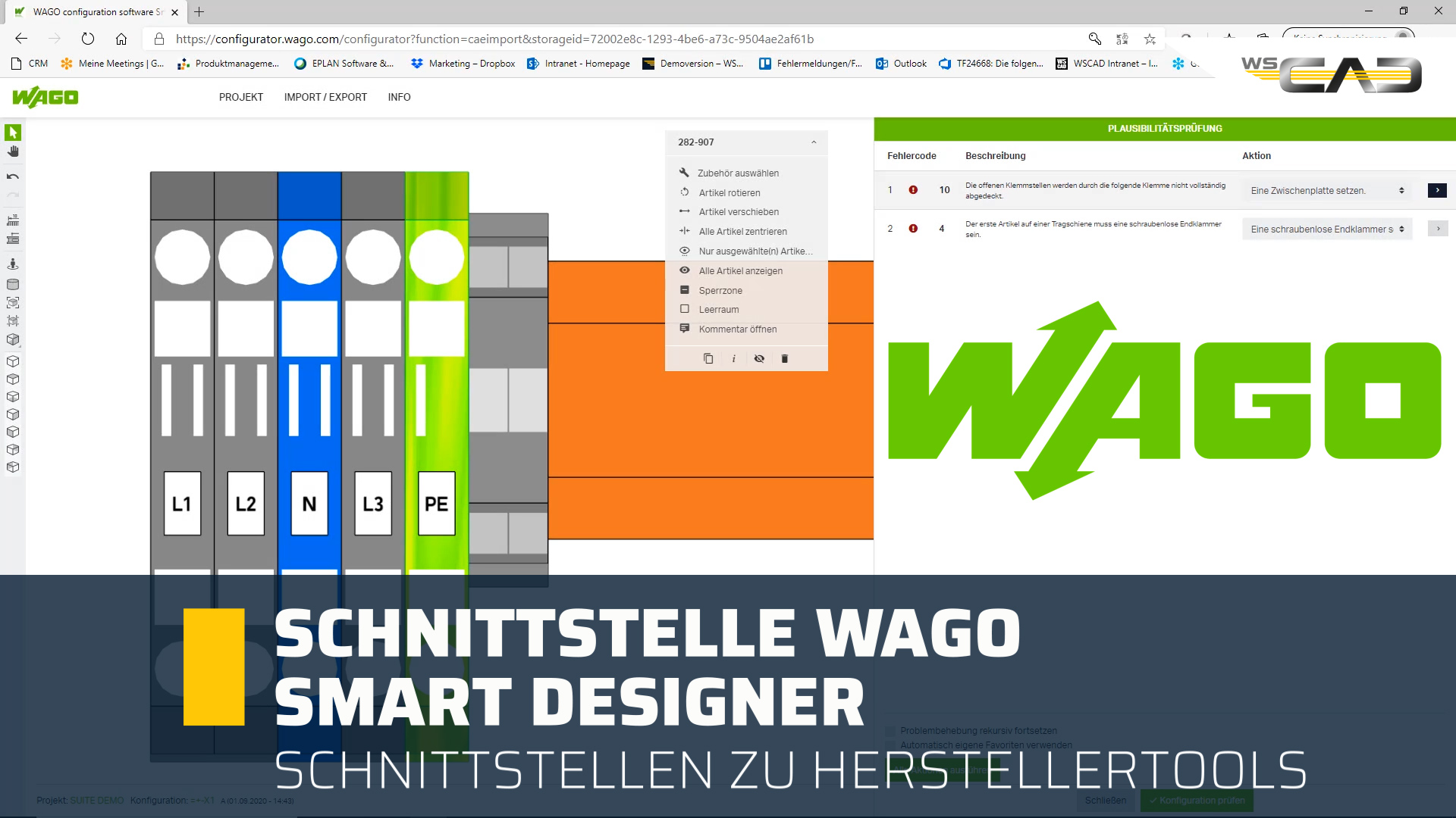 Schnittstelle WAGO Smart Designer