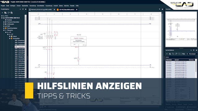 Hilfslinien anzeigen