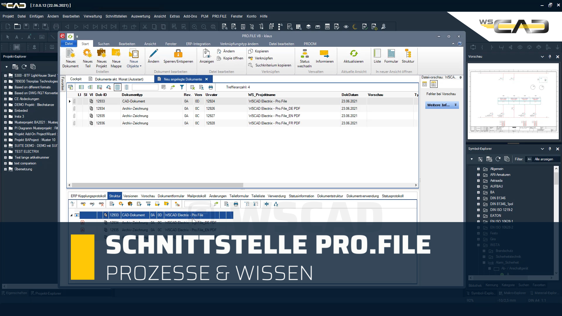 Schnittstelle PRO.FILE