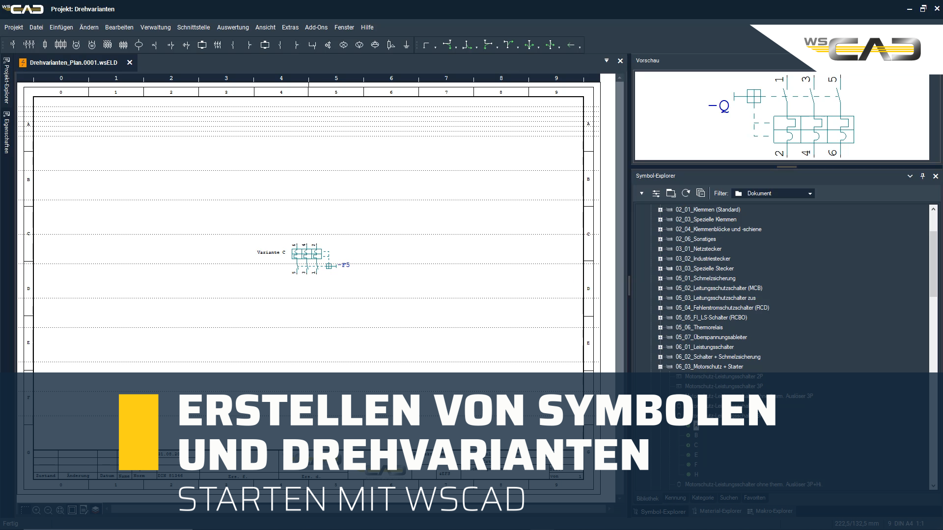 Erstellen von Symbolen und Drehvarianten