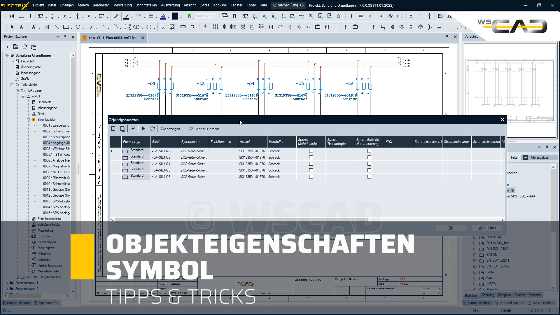 Objekteigenschaften Symbol