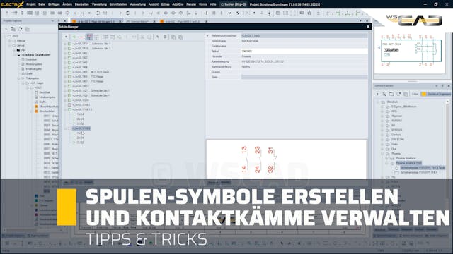 Spulen-Symbole erstellen und Kontaktk...
