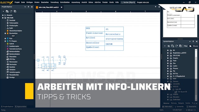 Arbeiten mit Info-Linkern