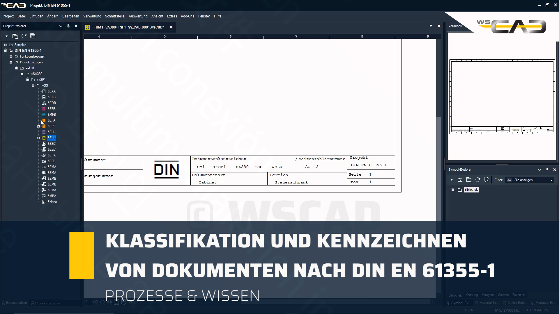 Klassifikation und Kennzeichnen von Dokumenten nach DIN EN 61355-1