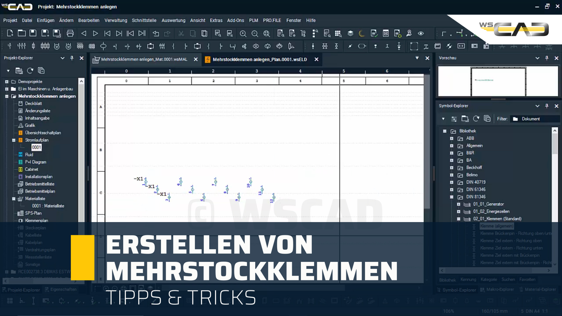 Erstellen von Mehrstockklemmen