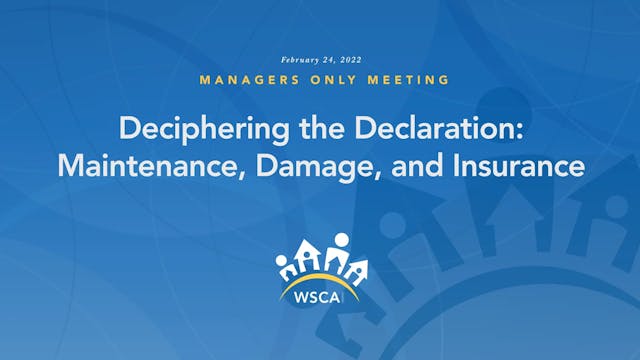 Deciphering the Declaration: Managers Only Meeting (MOM) February 24, 2022