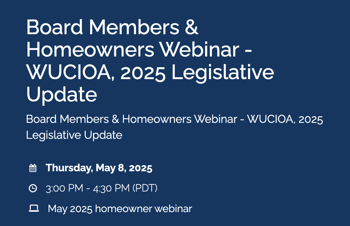 WUCIOA & 2025 Legislative Update
