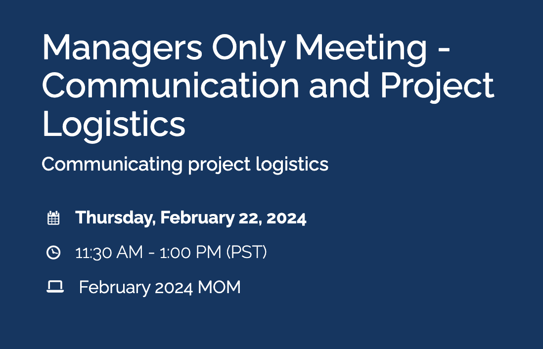 Project Logistics 2024