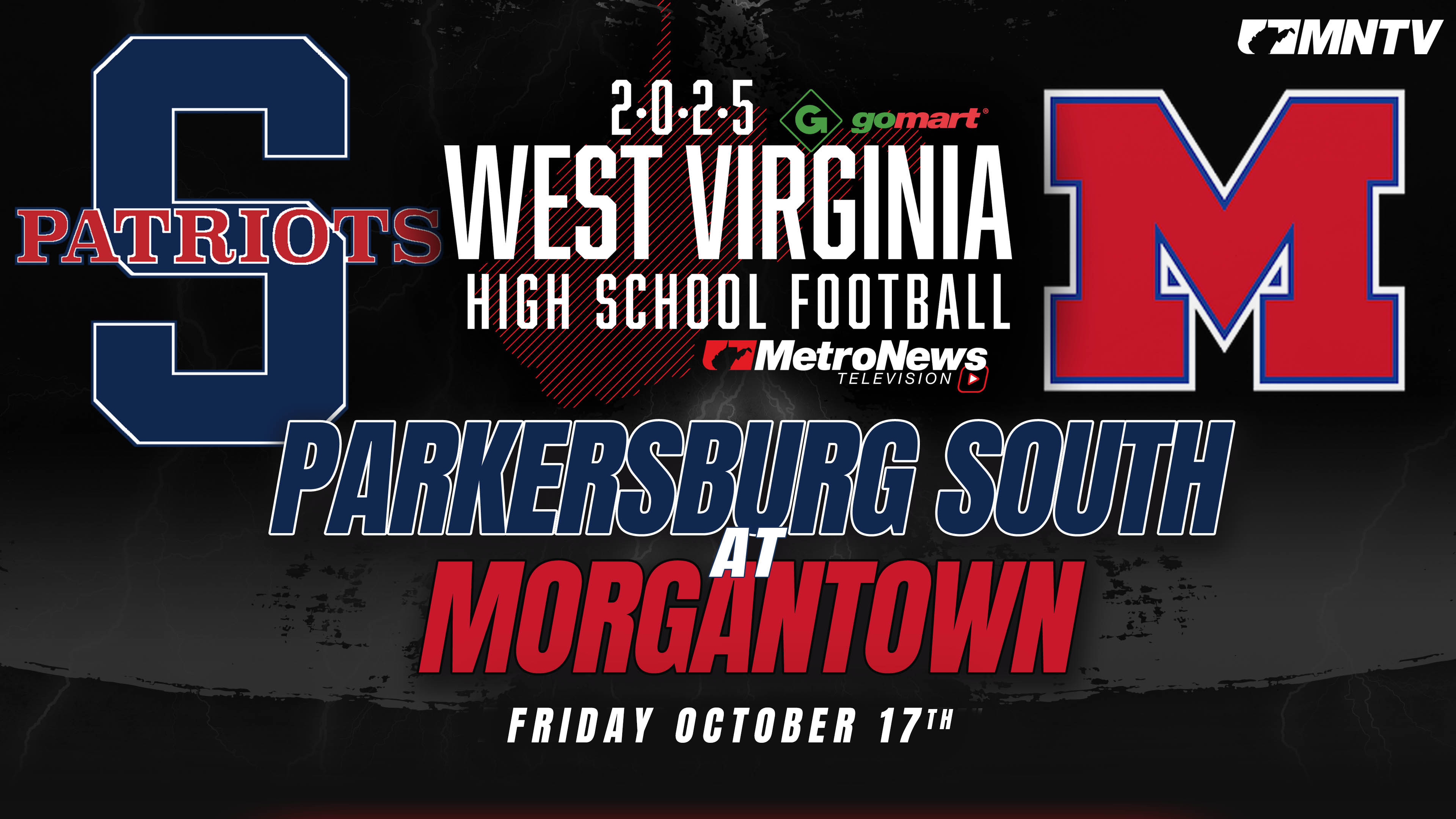 Parkersburg South vs. Morgantown (10/17/25)