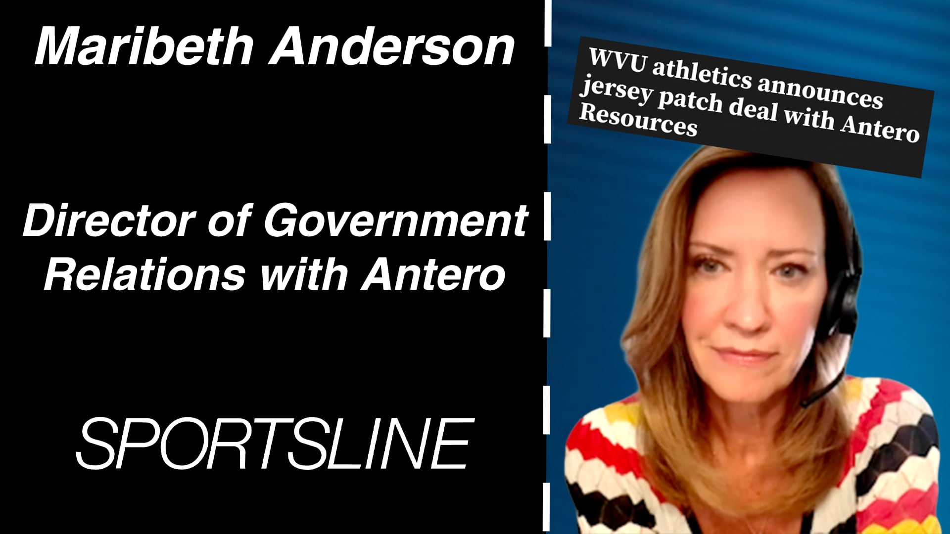 Maribeth Anderson: Antero's Sponsor for WVU