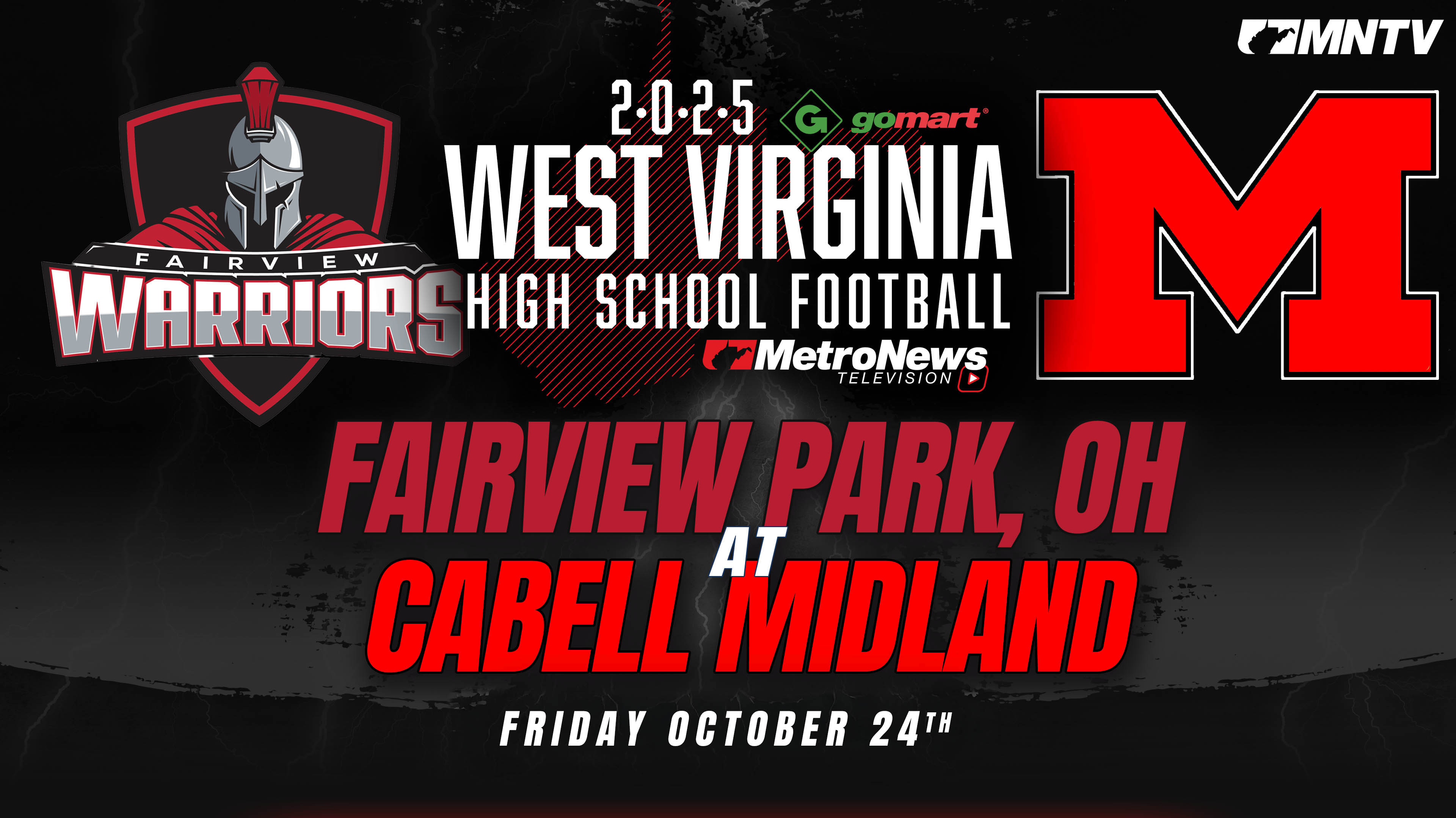 Fairview Park (OH) vs. Cabell Midland (10/24/25)