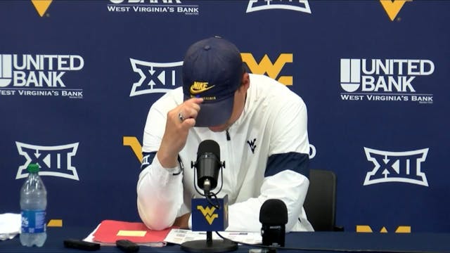 Neal Brown with WVU Football injury u...