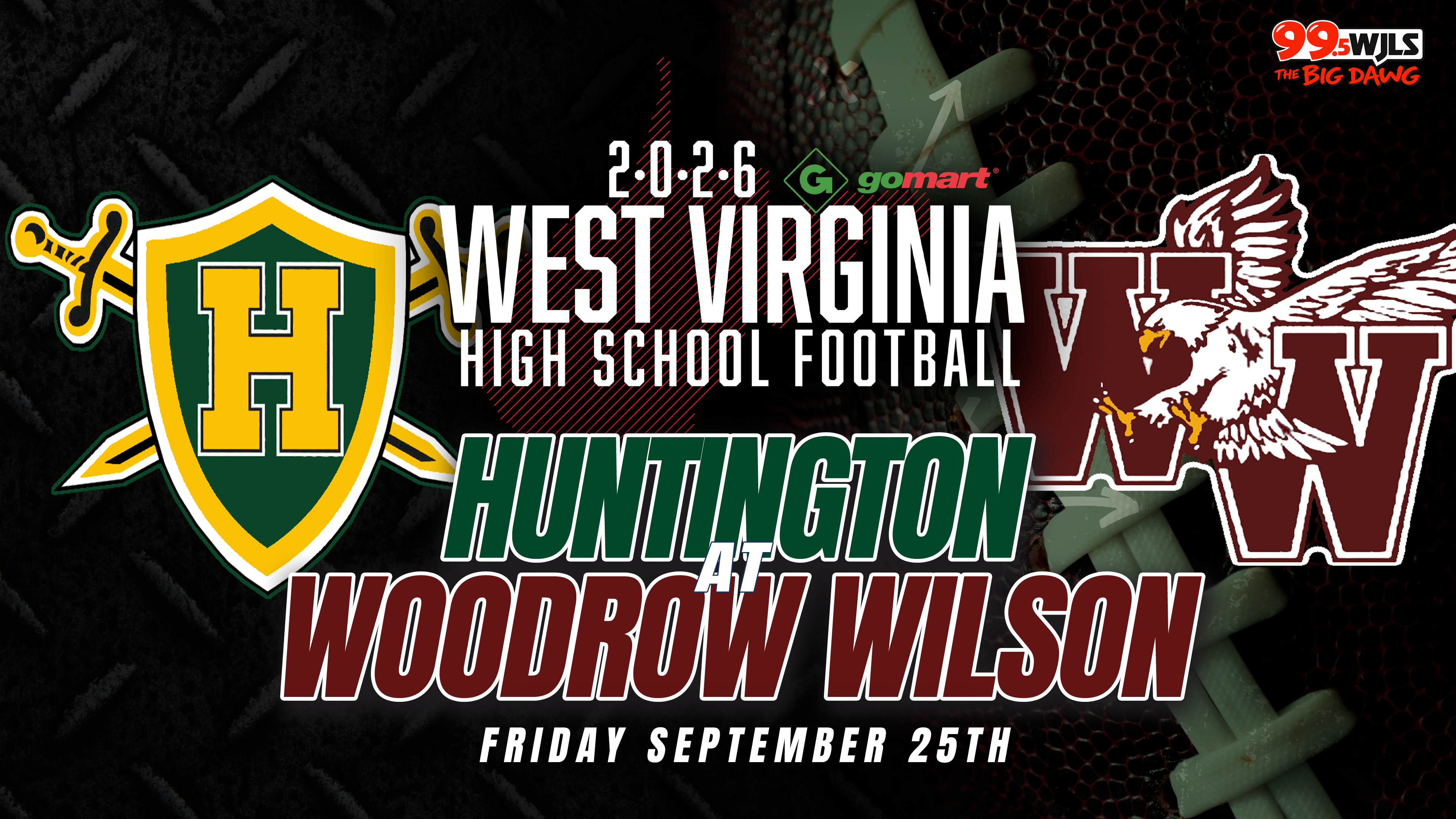 Huntington at Woodrow Wilson | 9/25/26 | 7:30 PM