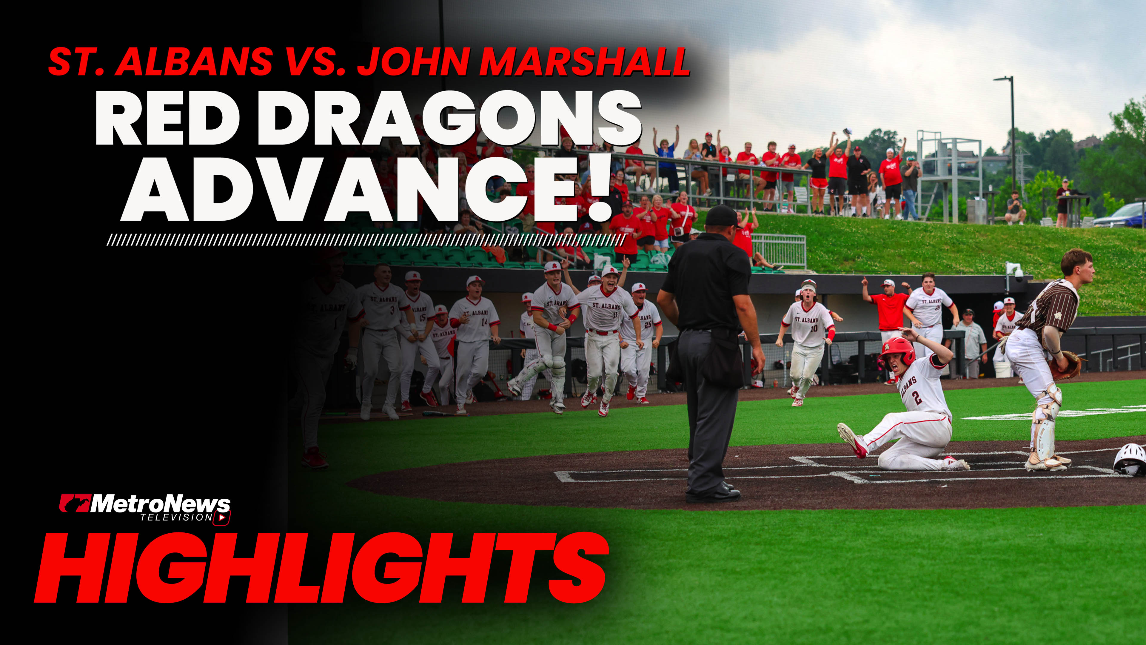 8th-inning sacrifice fly lifts St. Albans past John Marshall into state semis