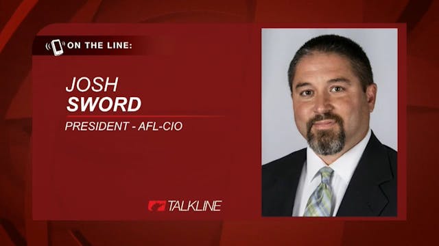 President of AFL-CIO Josh Sword on un...