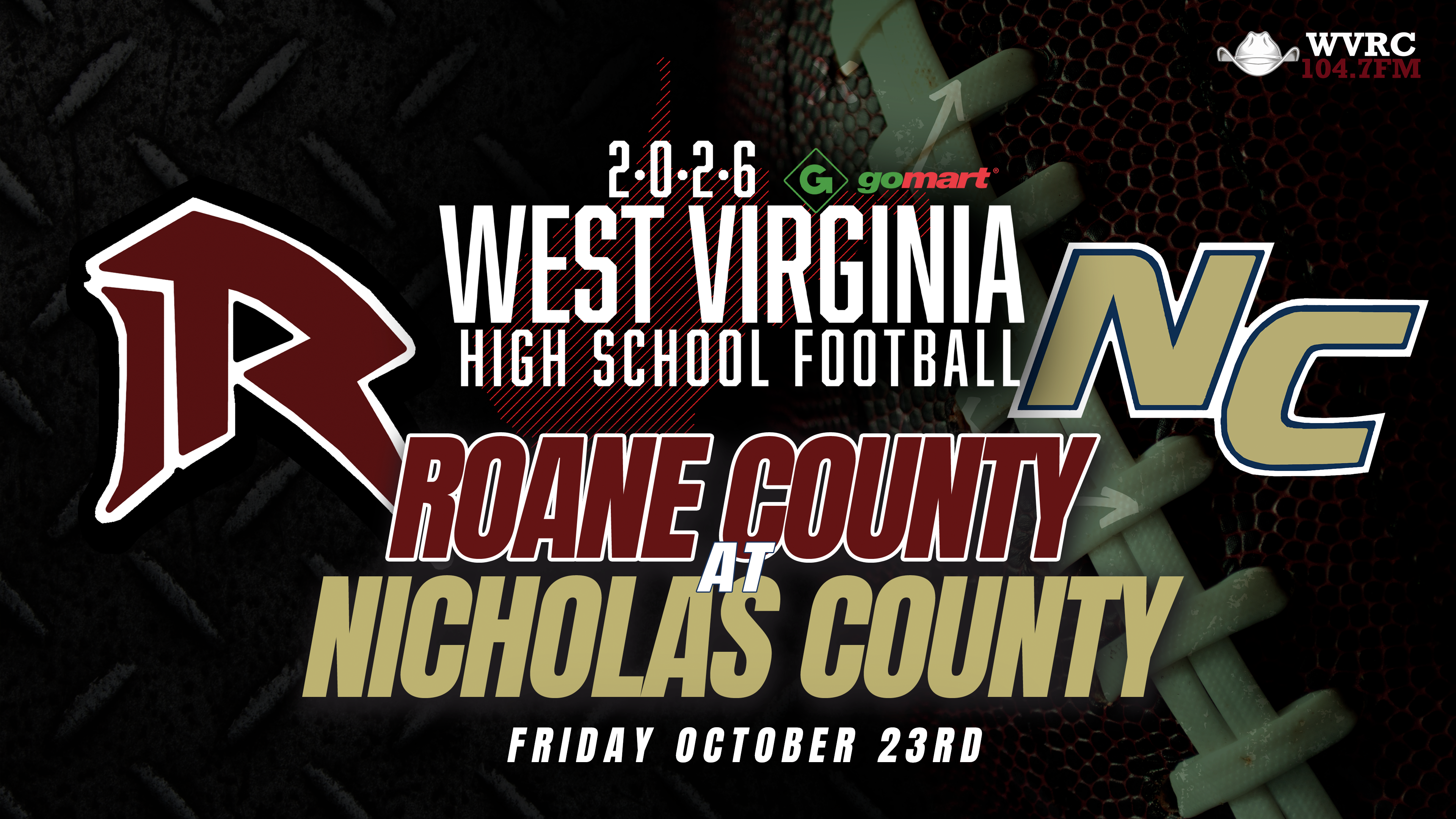 Roane County at Nicholas County | 10/23/26 | 7:30 PM