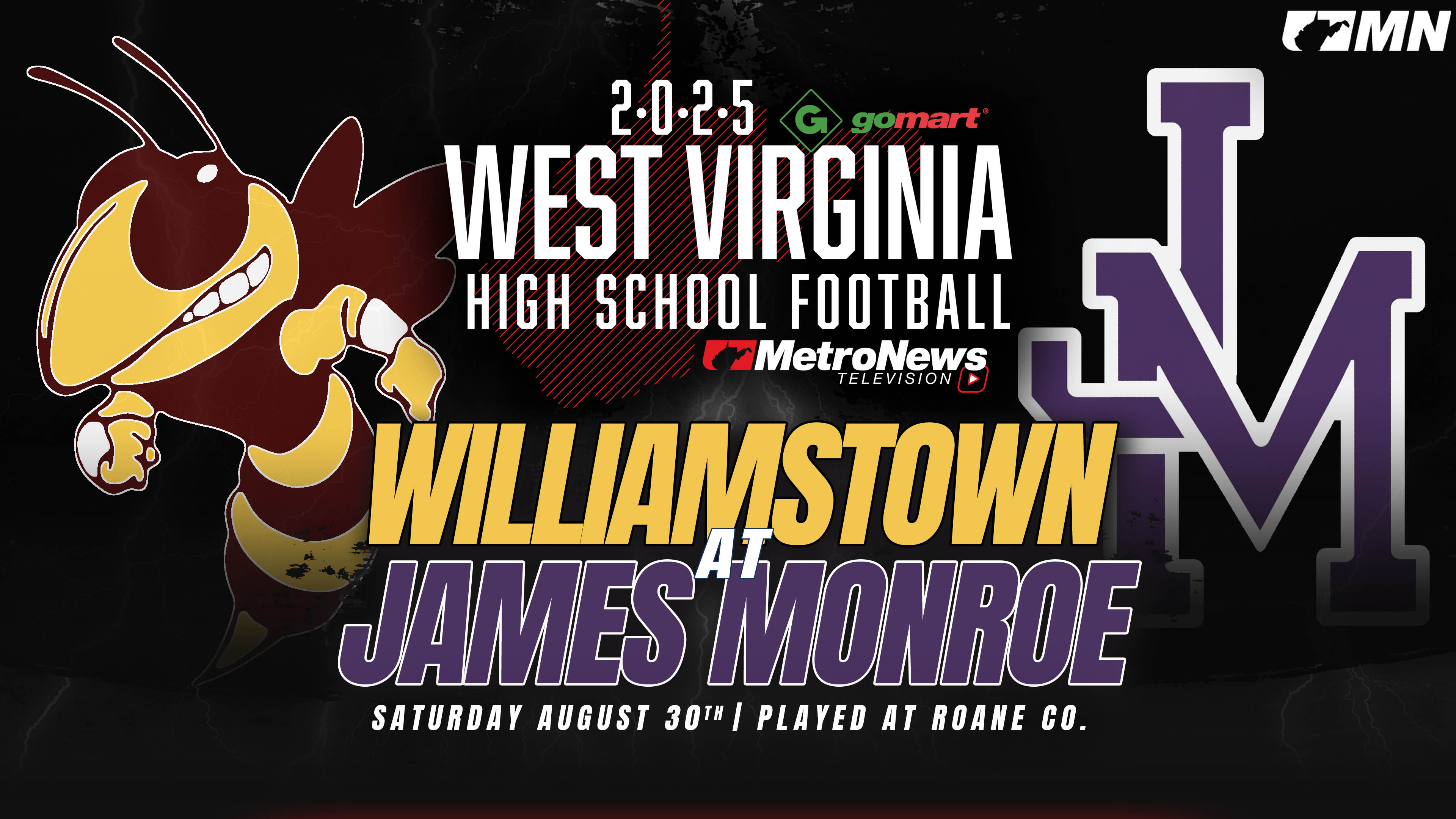 Williamstown vs. James Monroe (8/30/25)