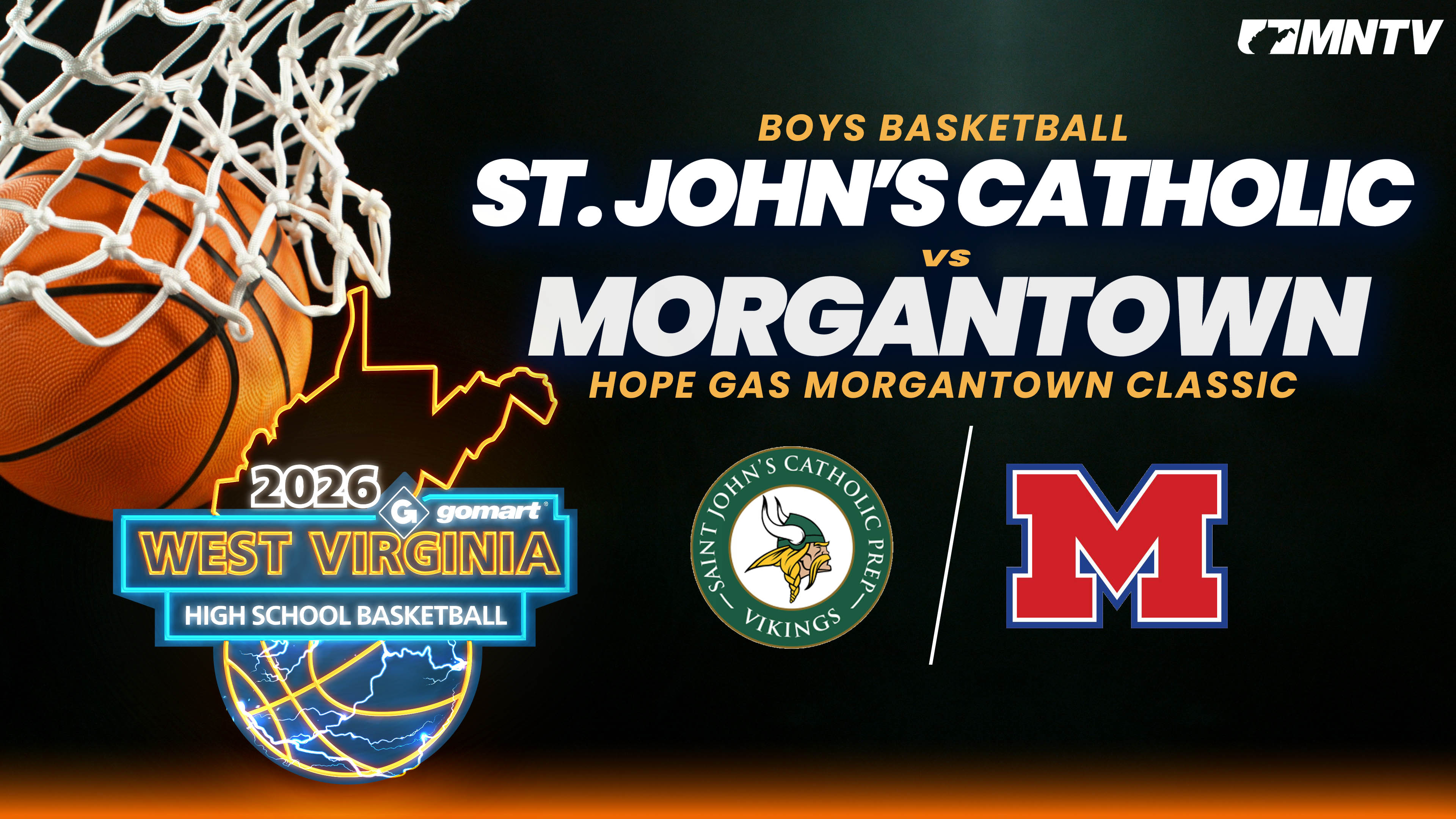 St. Johns Prep, MD vs. Morgantown (Boys, 12/20, 2:30)