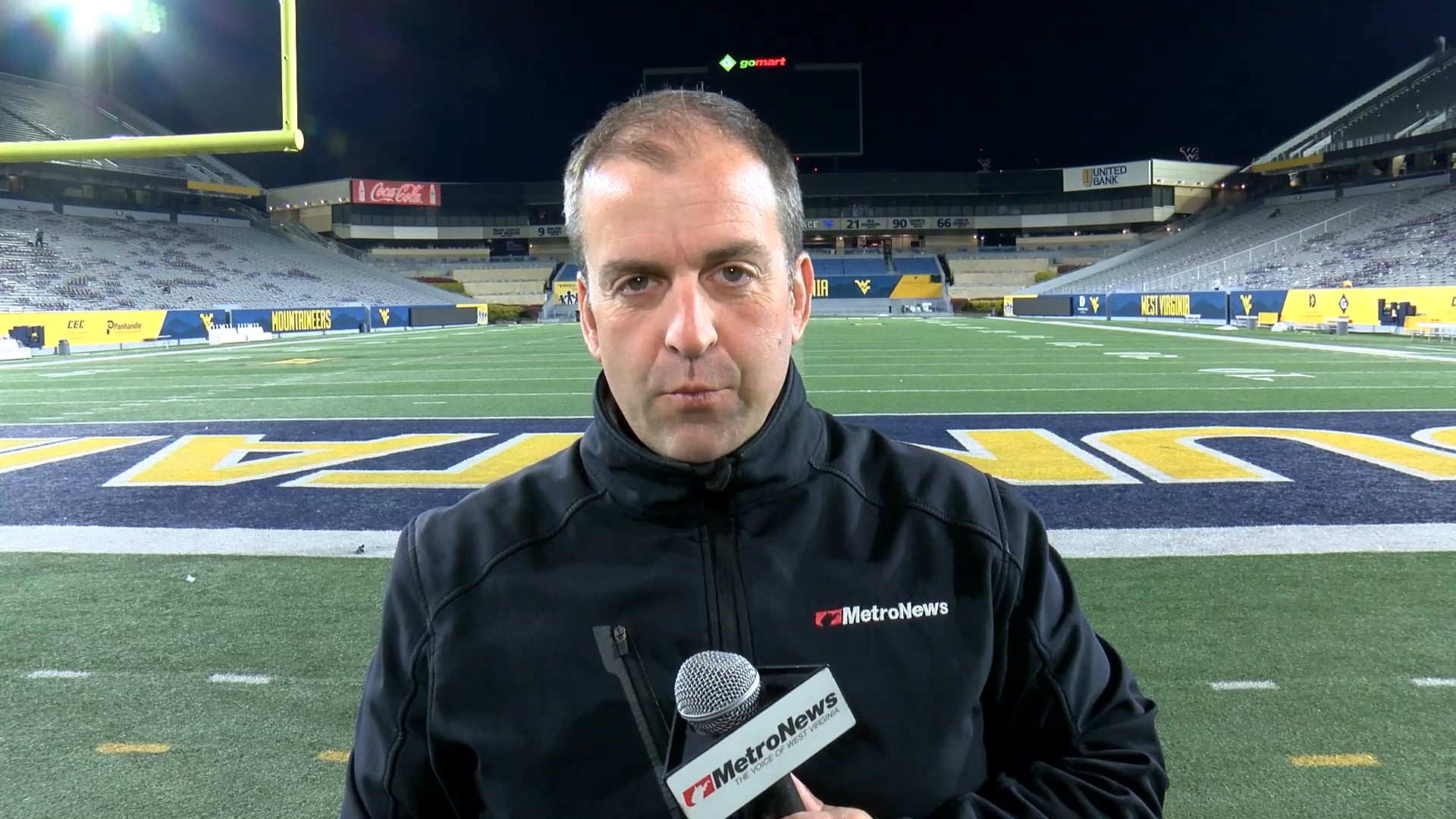 Postgame "Round of Sound" following WVU's 49-35 loss to Baylor