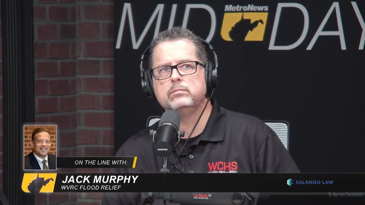 Dave A Jack Murphy talk about the Clarksburg WVRC Flood Relief event