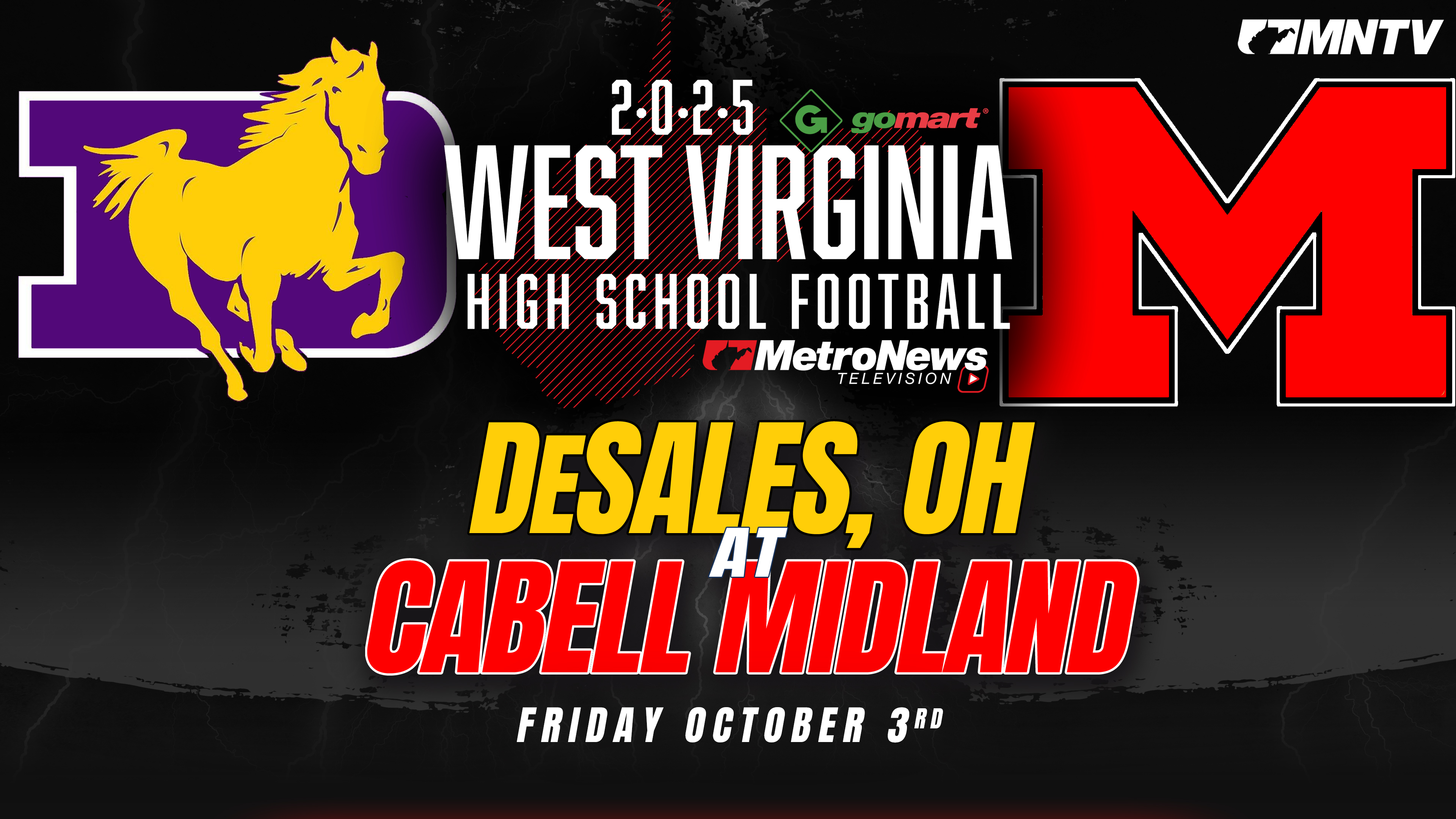 DeSales (OH) vs. Cabell Midland (10/3/25)