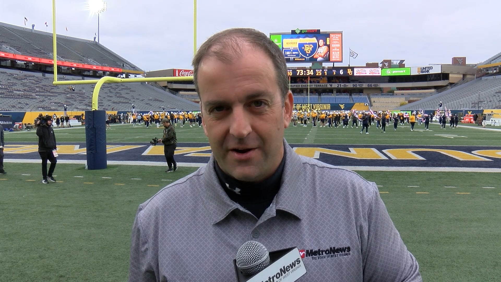 Setting the scene from Morgantown as the Mountaineers host Baylor