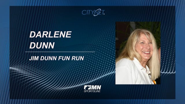 Darlene Dunn on the Jim Dunn Fun Run