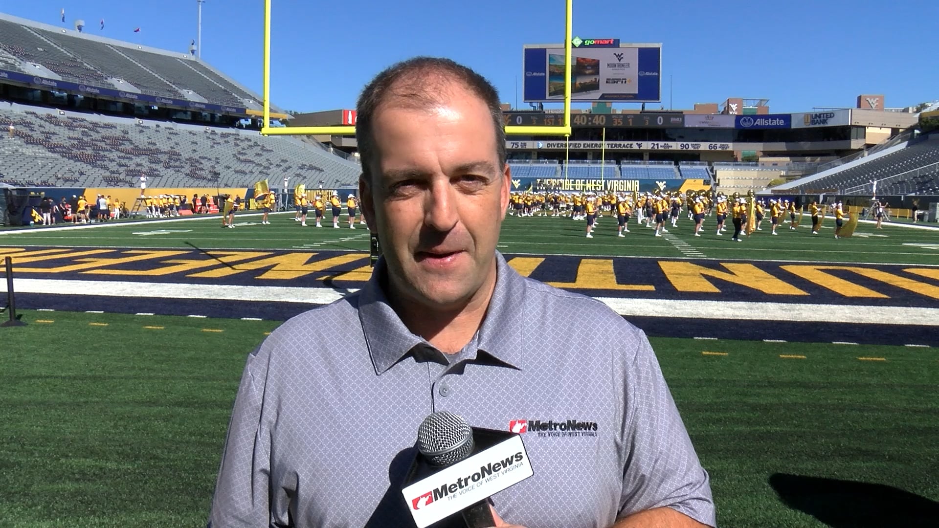 Setting the scene from Morgantown as WVU hosts Robert Morris