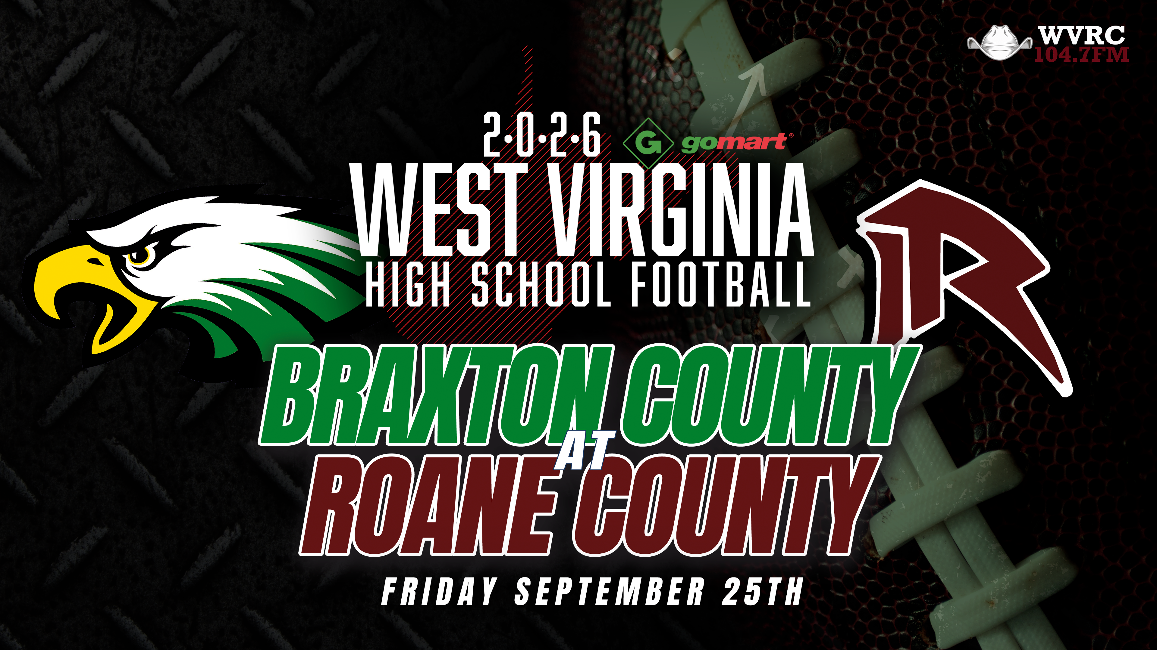 Braxton County at Roane County | 9/25/26 | 7:30 PM