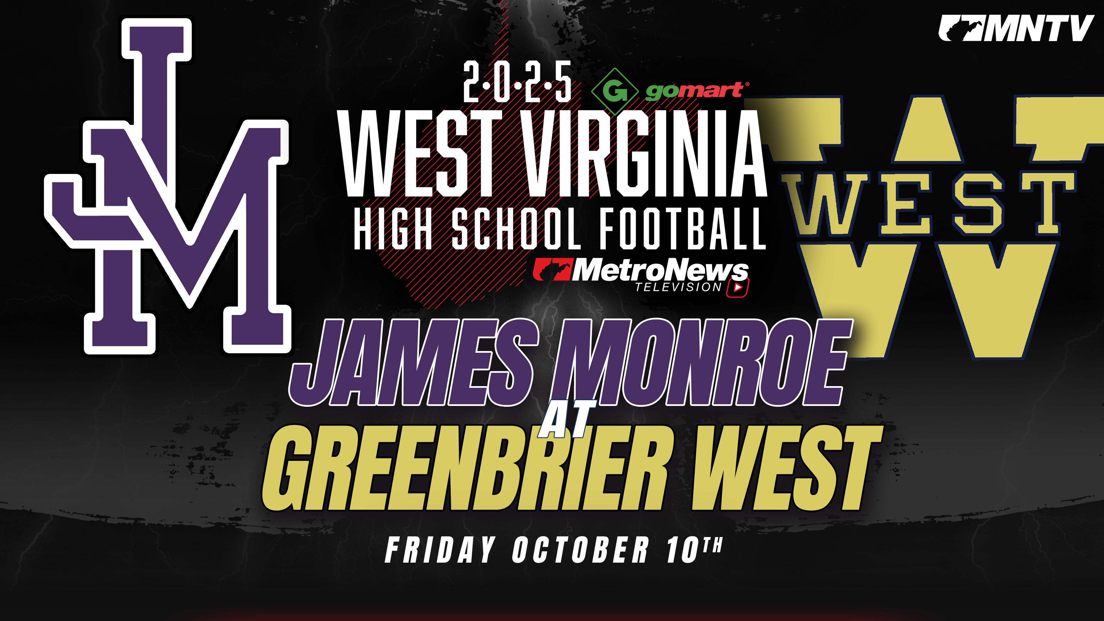 James Monroe vs. Greenbrier West (10/10/25)