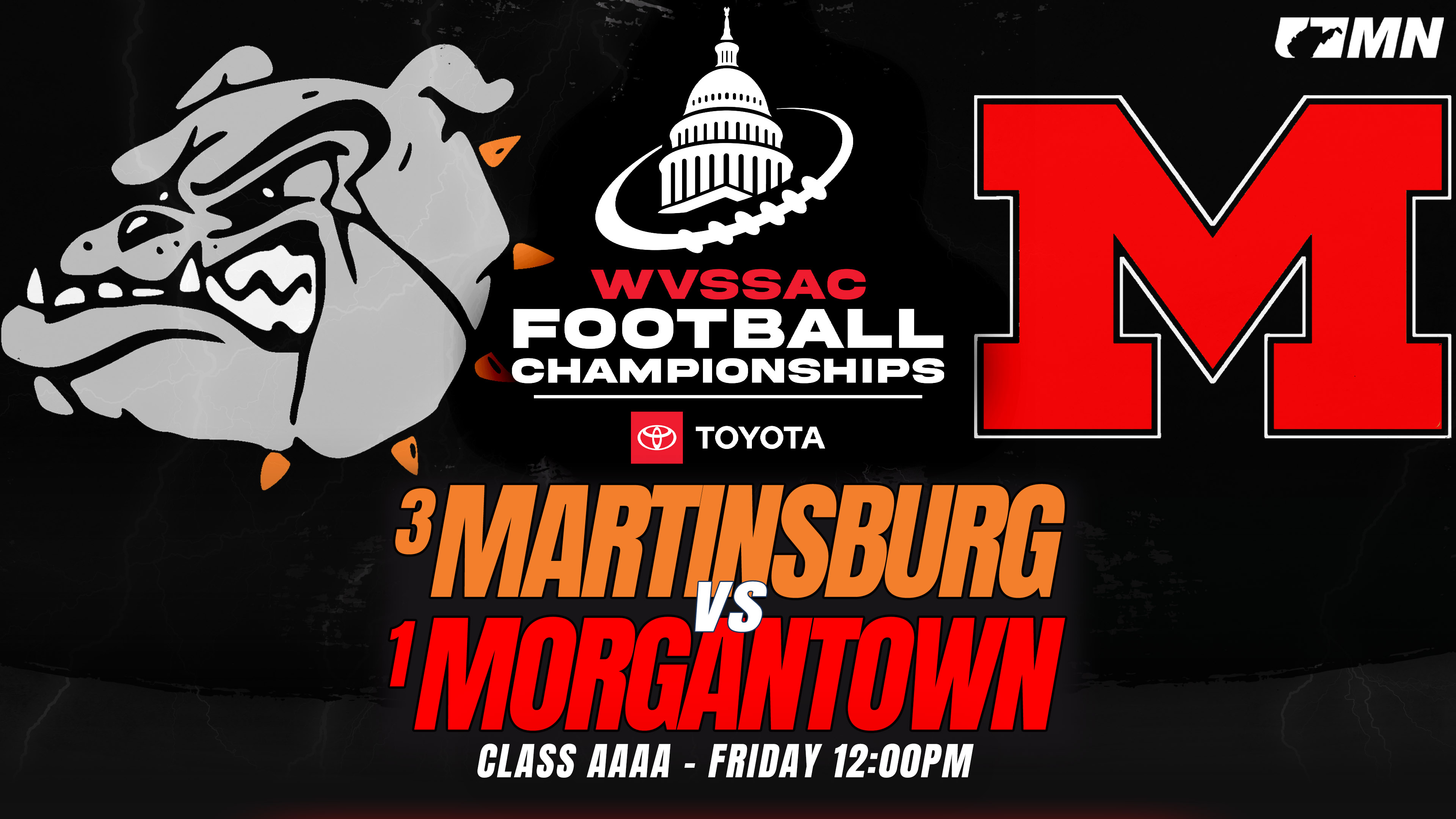 Game Archive AAAA Chip: Martinsburg (3) vs. Morgantown (1) (12/5/25)