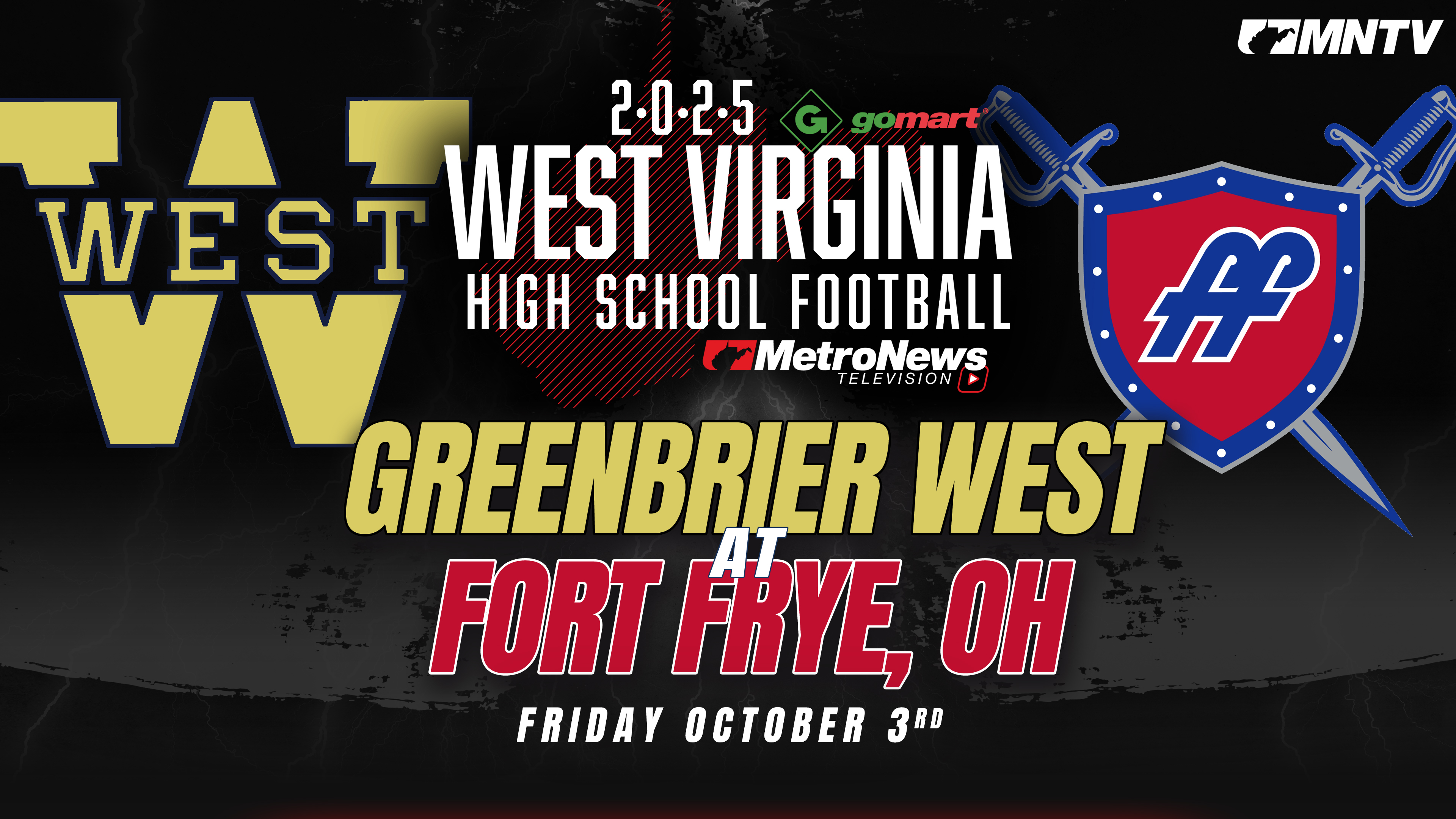 Greenbrier West vs. Fort Frye, OH (10/3/25)